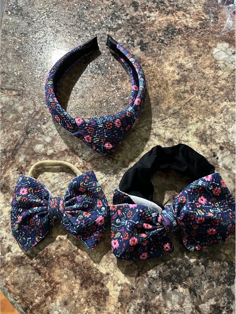 Floral Skeleton Hair Accessory Set